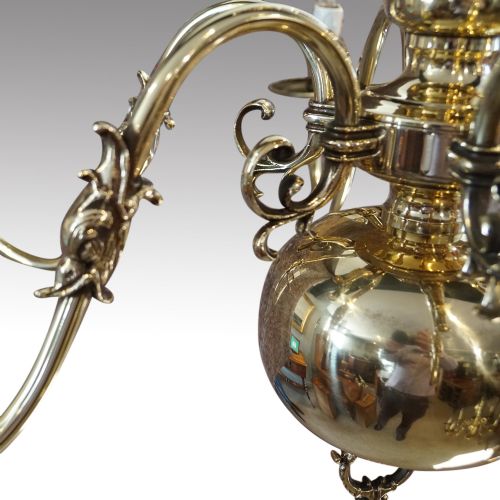 fig 1. Georgian style brass chandelier