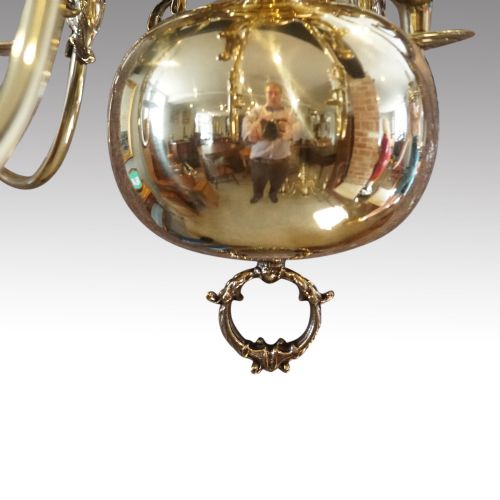 fig 2. Georgian style brass chandelier