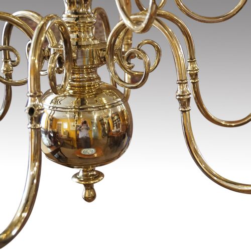 fig 1. Brass 2 tier chandelier