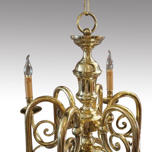 fig 2. Brass 2 tier chandelier