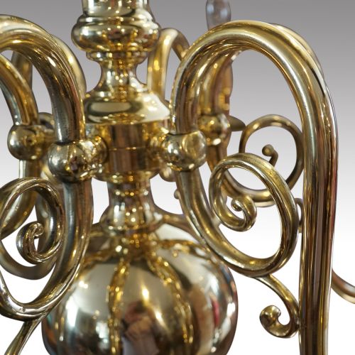 fig 3. Brass 2 tier chandelier