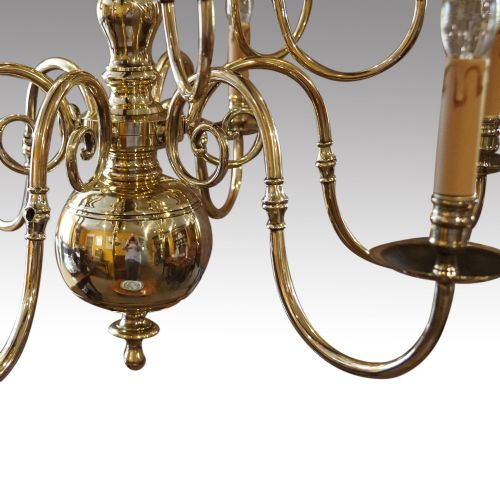 fig 5. Brass 2 tier chandelier