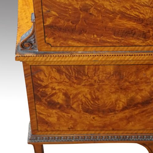 fig 1. Edwardian satinwood open bookcase