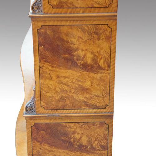 fig 2. Edwardian satinwood open bookcase