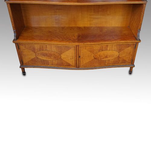 fig 4. Edwardian satinwood open bookcase