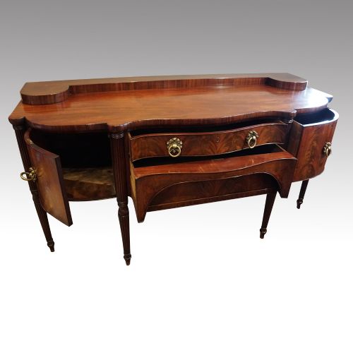 fig 1. Antique Georgian mahogany sideboard