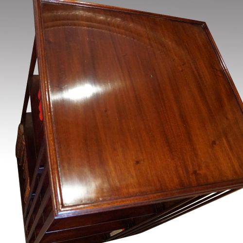 fig 3. Edwardian mahogany revolving bookcase
