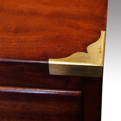 fig 1. Victorian mahogany campaign chest