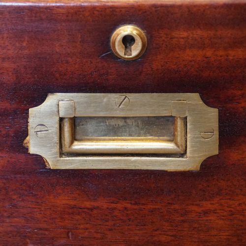 fig 3. Victorian mahogany campaign chest