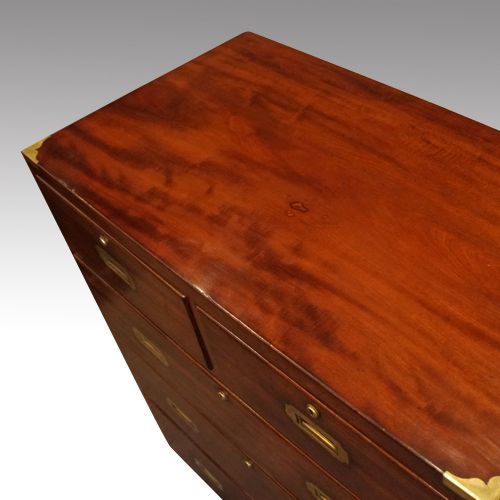 fig 5. Victorian mahogany campaign chest
