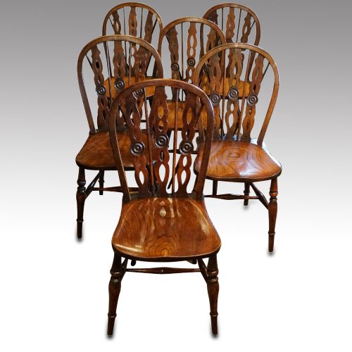Set of 6 Edwardian Windsor Chairs