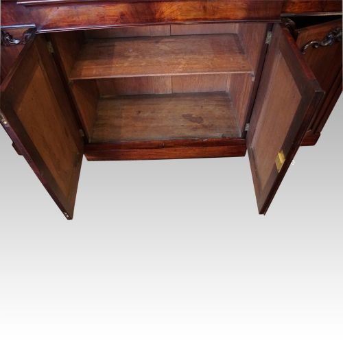 fig 6. Victorian mahogany breakfront sideboard