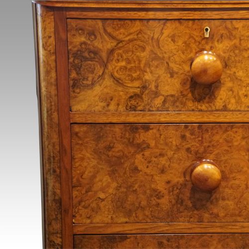 fig 3. Victorian walnut chest of drawers