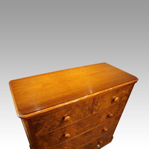 fig 6. Victorian walnut chest of drawers