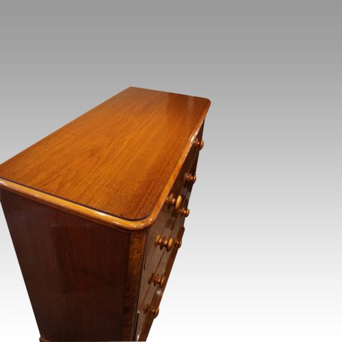 fig 7. Victorian walnut chest of drawers