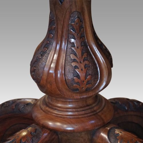 fig 2. Victorian burr walnut card table