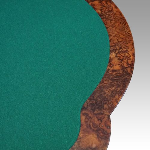 fig 3. Victorian burr walnut card table