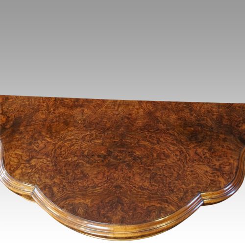 fig 6. Victorian burr walnut card table