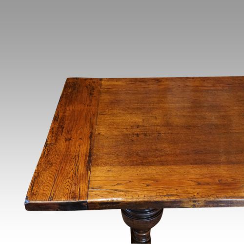 fig 3. Antique oak refectory table