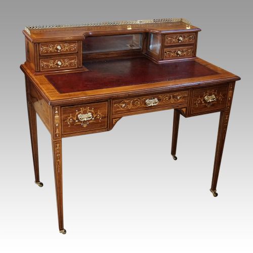fig 1. Edwardian inlaid rosewood desk