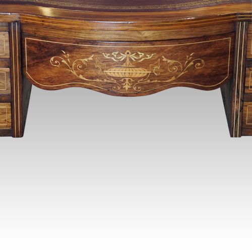fig 2. Edwardian inlaid rosewood writing table