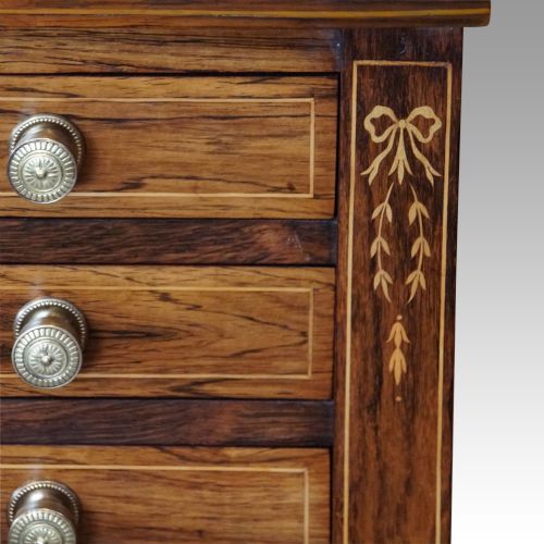 fig 5. Edwardian inlaid rosewood writing table