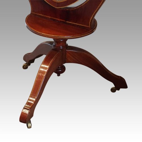 fig 1. Edwardian inlaid mahogany cheval mirror