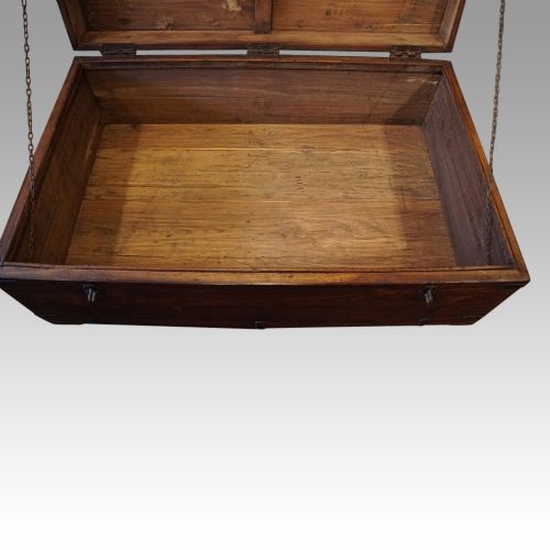 fig 1. Victorian iron bound campaign chest