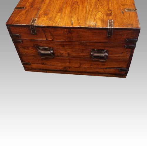 fig 2. Victorian iron bound campaign chest