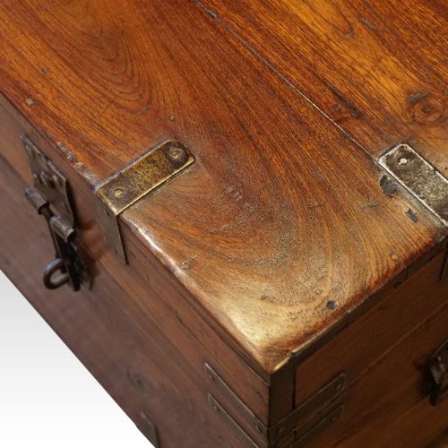 fig 3. Victorian iron bound campaign chest