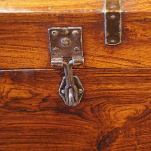 fig 4. Victorian iron bound campaign chest