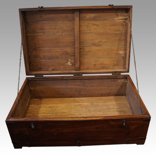 fig 5. Victorian iron bound campaign chest