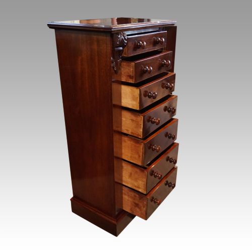 fig 3. Victorian mahogany Wellington chest