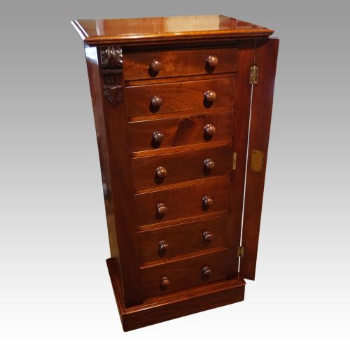 fig 4. Victorian mahogany Wellington chest