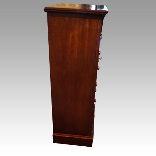 fig 5. Victorian mahogany Wellington chest