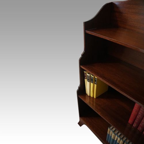 fig 1. Mahogany waterfall open bookcase