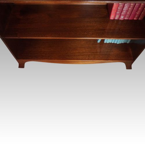 fig 2. Mahogany waterfall open bookcase