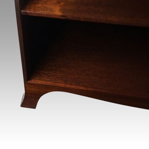 fig 3. Mahogany waterfall open bookcase