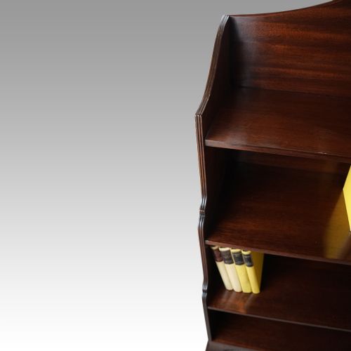 fig 4. Mahogany waterfall open bookcase