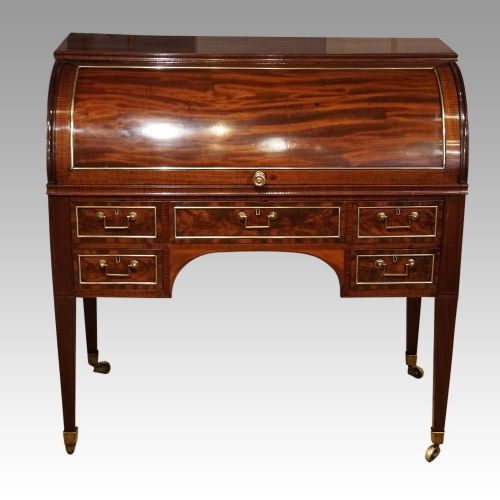 Regency Mahogany Cylinder Desk