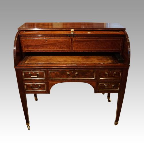 fig 1. Regency mahogany cylinder desk