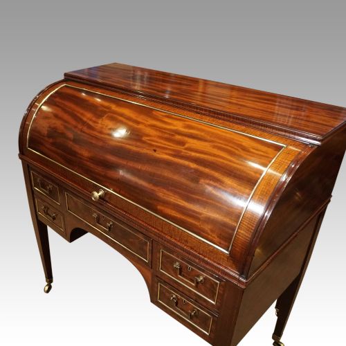 fig 6. Regency mahogany cylinder desk