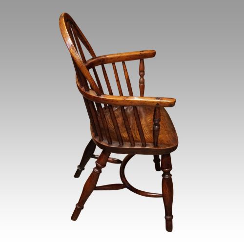 fig 4. 19thc. yew child's chair