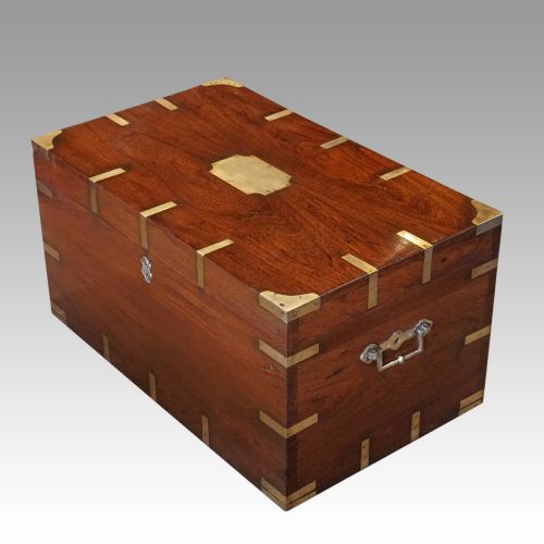 fig 1. Victorian brass bound campaign trunk