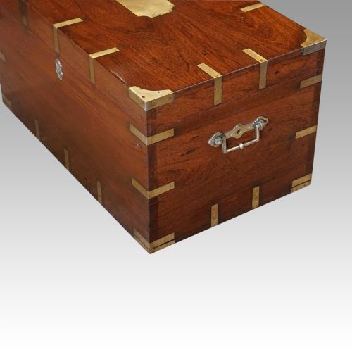 fig 3. Victorian brass bound campaign trunk