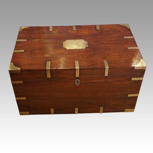 fig 4. Victorian brass bound campaign trunk