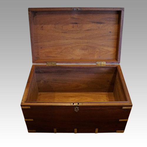 fig 5. Victorian brass bound campaign trunk