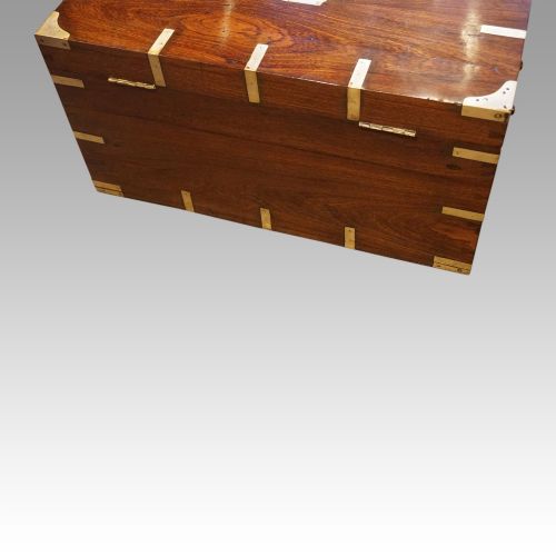 fig 6. Victorian brass bound campaign trunk