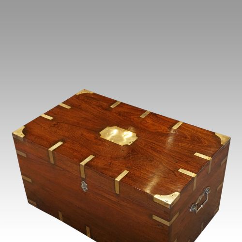 fig 7. Victorian brass bound campaign trunk