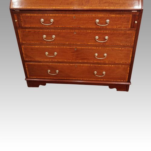 fig 1. Edwardian inlaid bureau bookcase